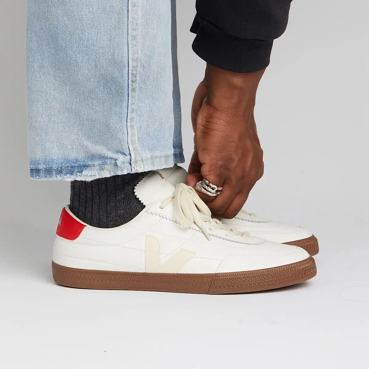 PANENKA LEATHER WHITE PIERRE PEKIN BARK
