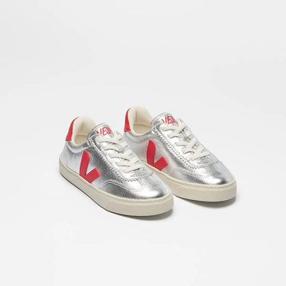 VOLLEY ELASTIC LACES LEATHER SILVER PEKIN