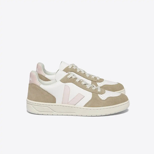 V-10 LEATHER WHITE PETALE SAHARA