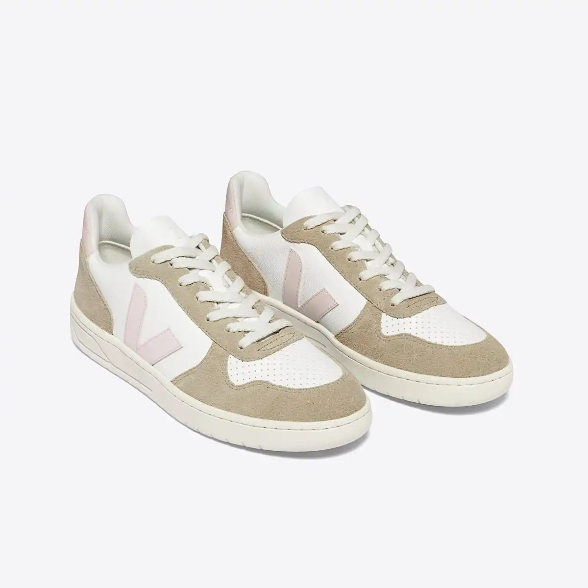 V-10 LEATHER WHITE PETALE SAHARA