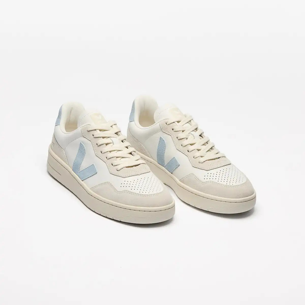 V-90 LEATHER WHITE STEEL