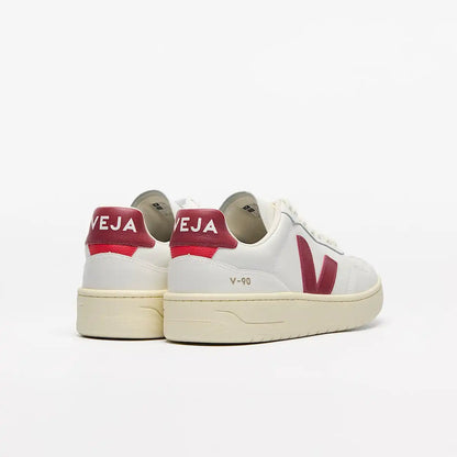 V-90 LEATHER WHITE MARSALA