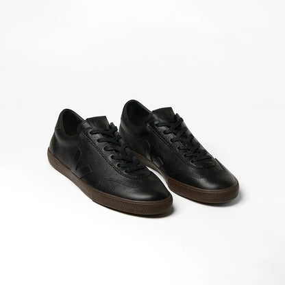 VOLLEY SIGNATURE GRAINED OILED LEATHER BLACK EAGLE
